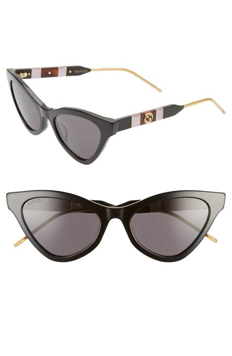 gucci 55mm cat eye sunglasses